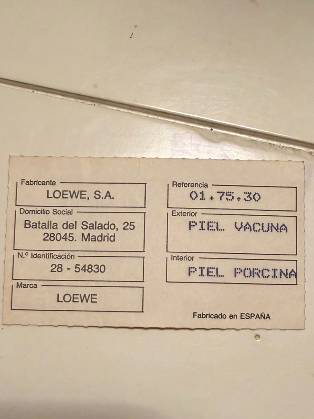 Loewe Black Leather Clutch/Wristlet with Gold Logo Tag - Picture 7 of 7